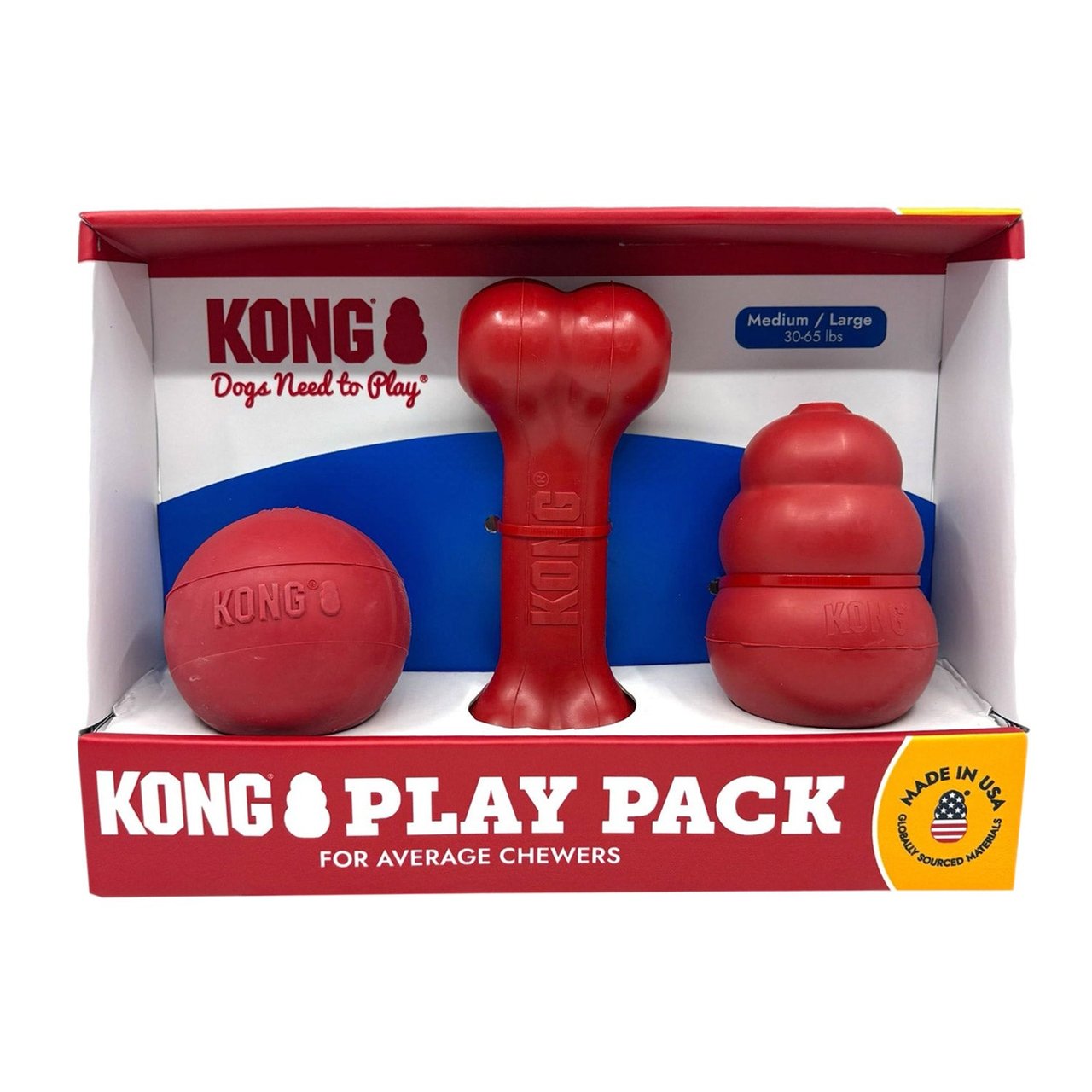 KONG Classic Play Pack 3-Pack - Image 1