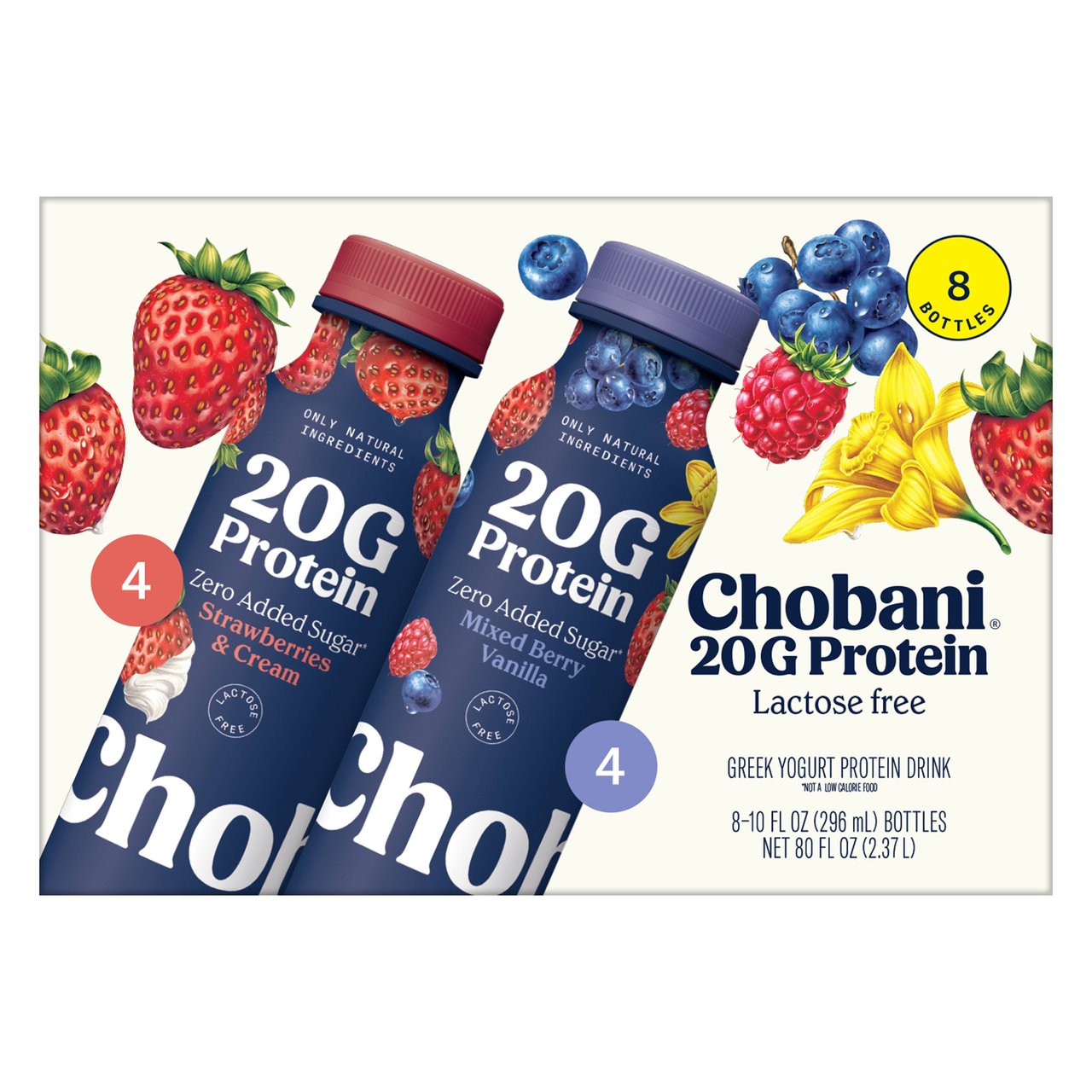 Chobani 20G Protein Drink 8/10 Ounce Bottles - Image 1