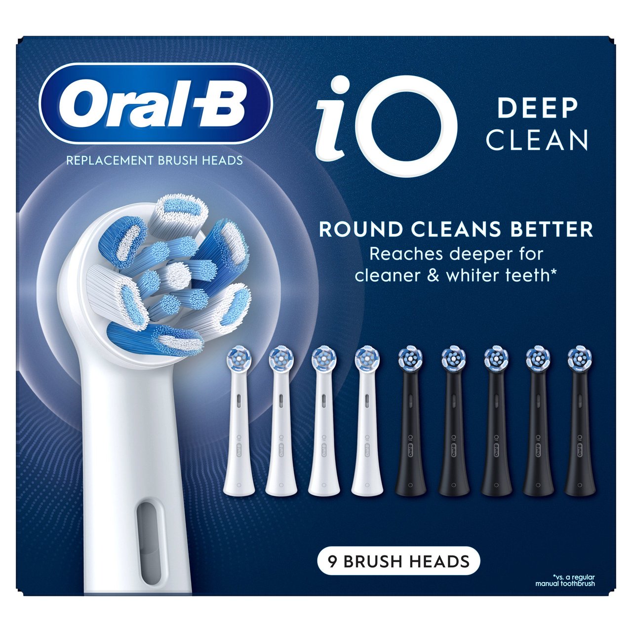 Oral-B iO Brush Heads Deep Clean 9-Pack - Image 1