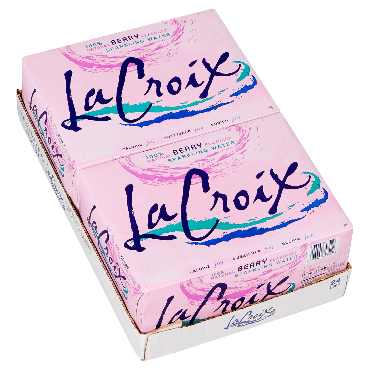 LaCroix Berry Sparkling Water, 24 x 12 oz Cans - Image 1