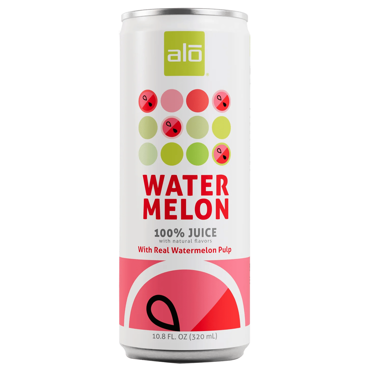 ALO 100% Fruit Juice Watermelon, 12 Pack of 10.8 fl oz Cans - Image 1