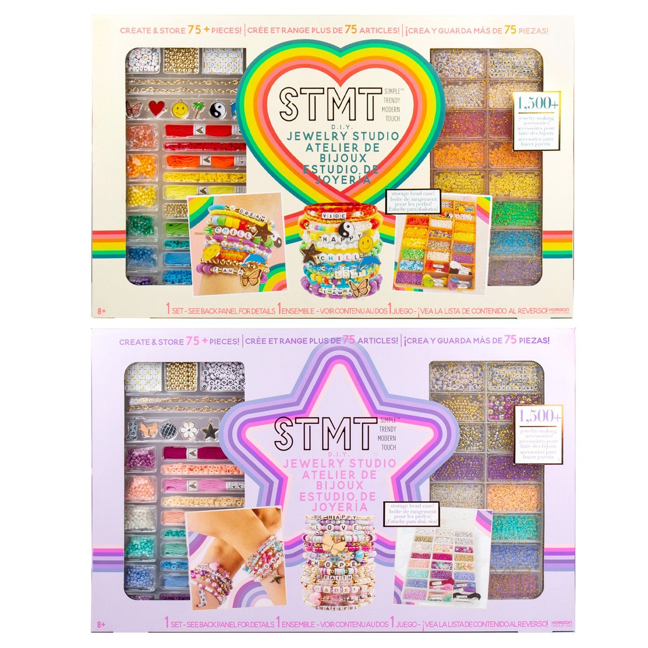 STMT Glitz N Glamour + Rainbow Beaded Jewelry Set - Image 1