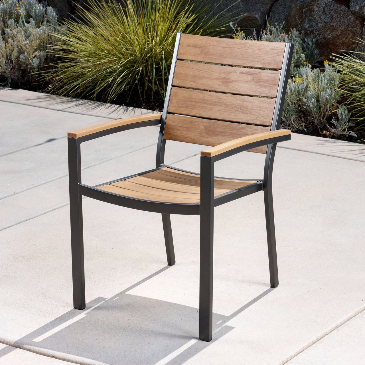 SunVilla Newport Stacking Patio Chair, Commercial Quality - Image 1