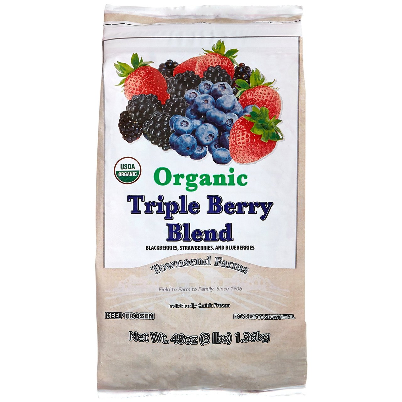 Townsend Farms Organic Triple Berry Blend 3 lbs - Image 1