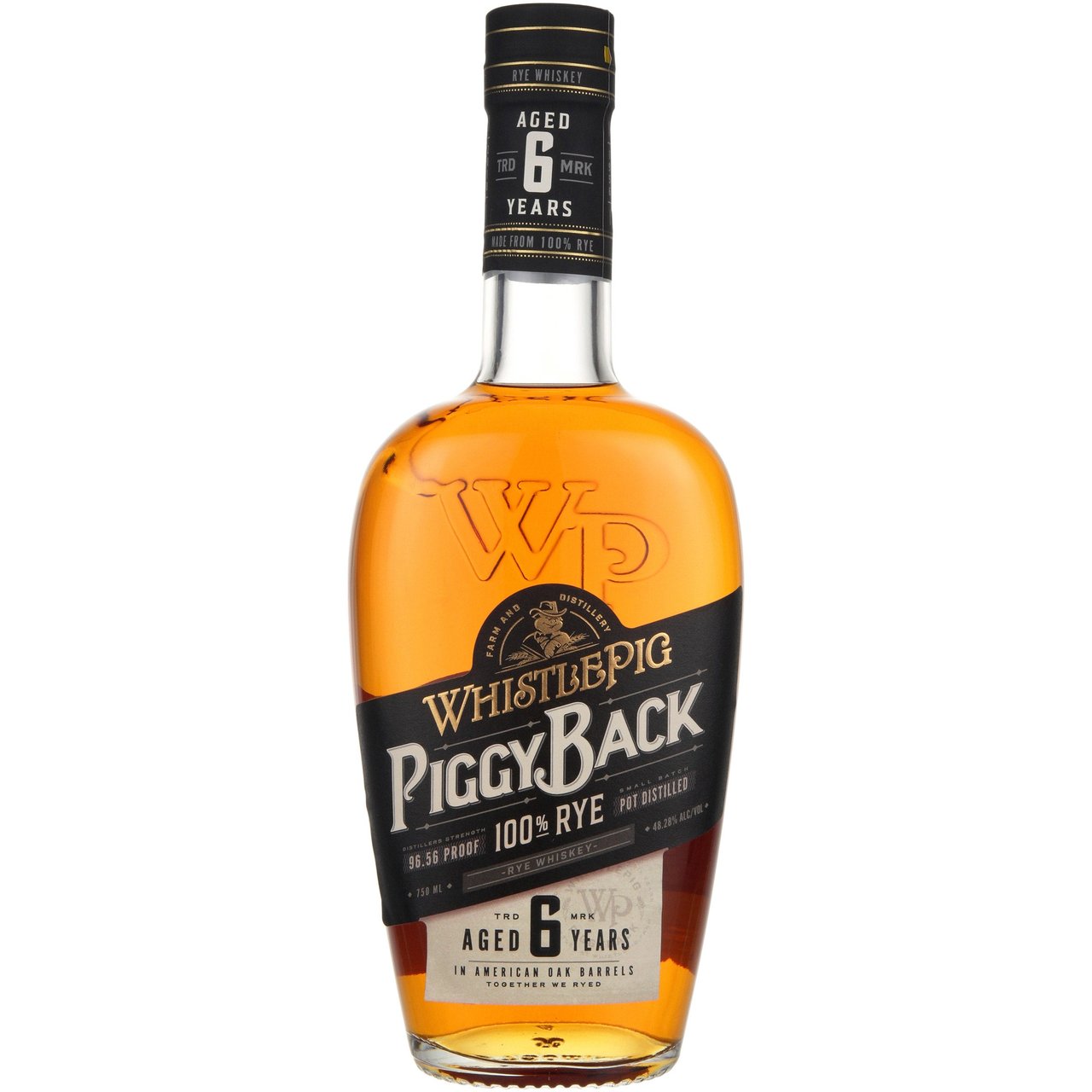 WhistlePig PiggyBack 6 Year Rye Whiskey Vermont 750ml - Image 1