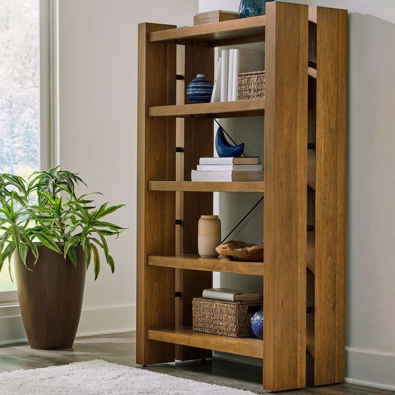 Universal Broadmoore Zealand 65" Bookcase - Image 1