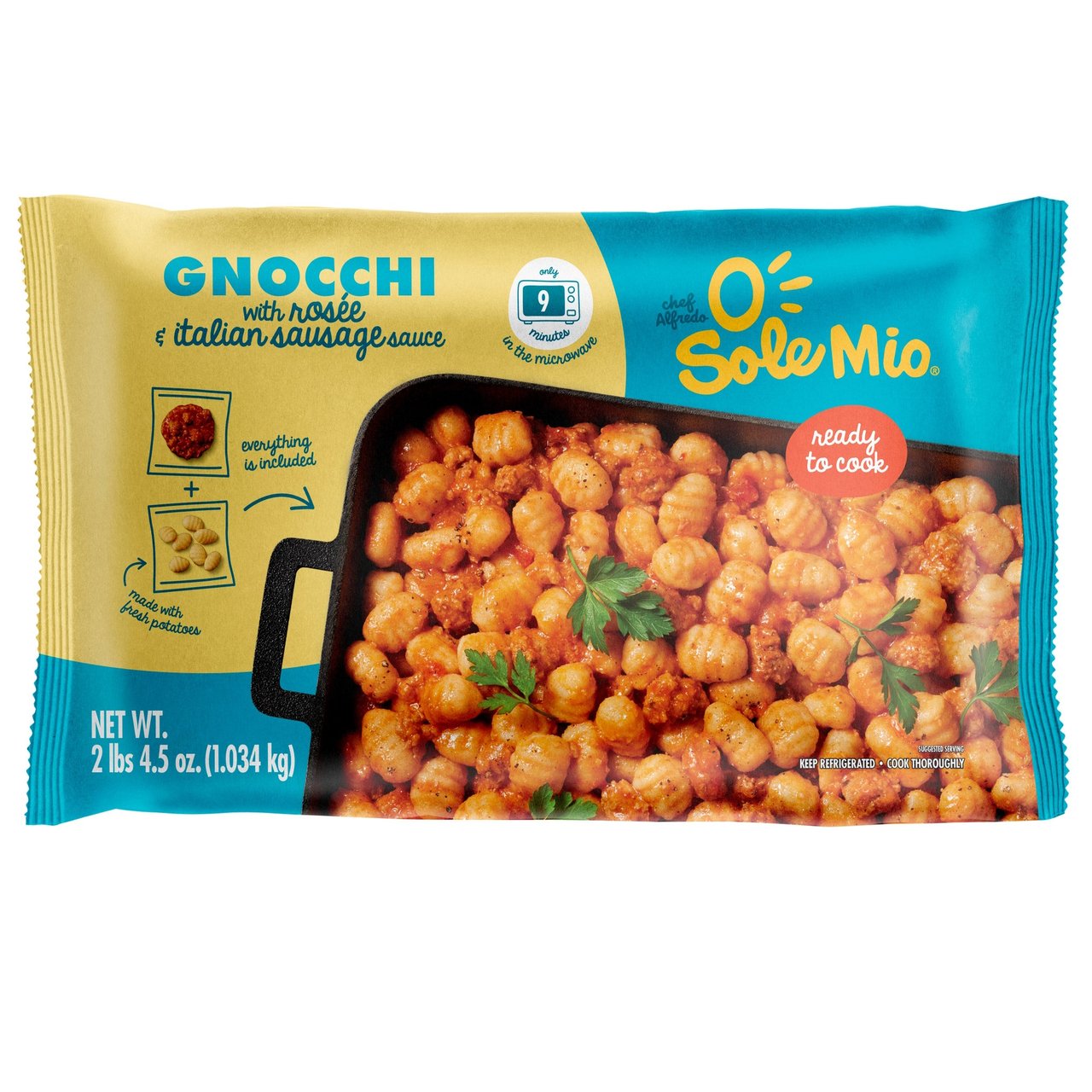 O'Sole Mio Gnocchi with Rosée & Italian Sausage Sauce, 36.5 oz - Image 1