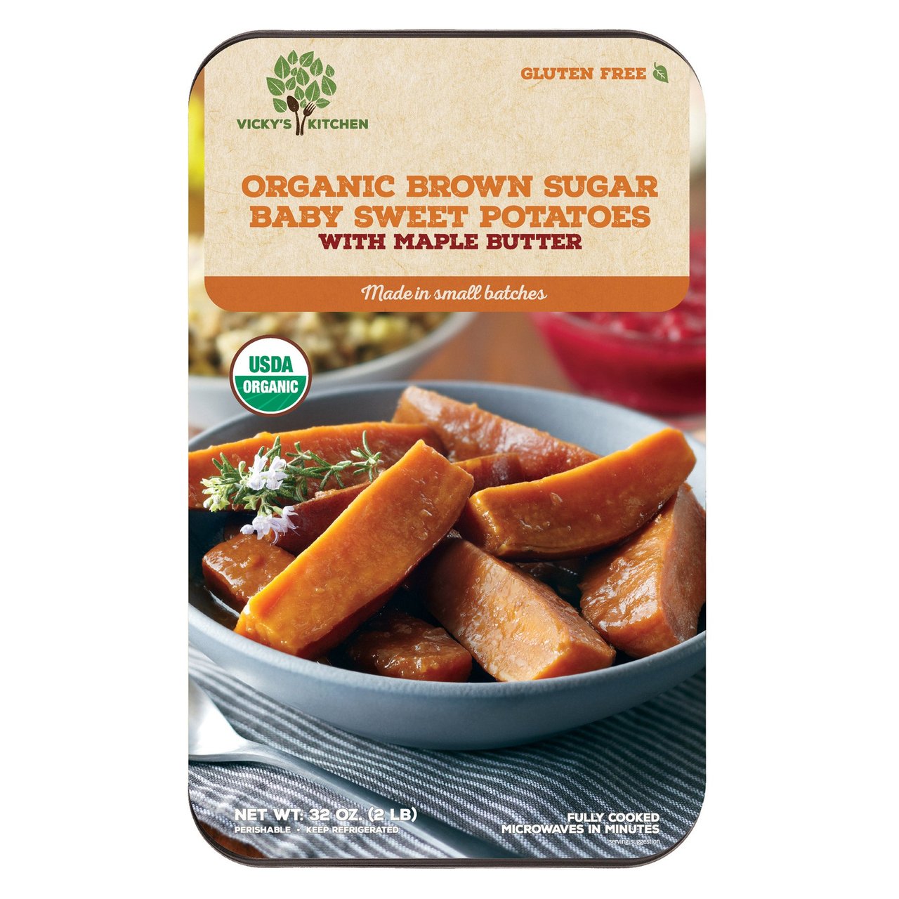 Vicky's Kitchen Organic Sweet Potato Spears 32 oz - Image 1