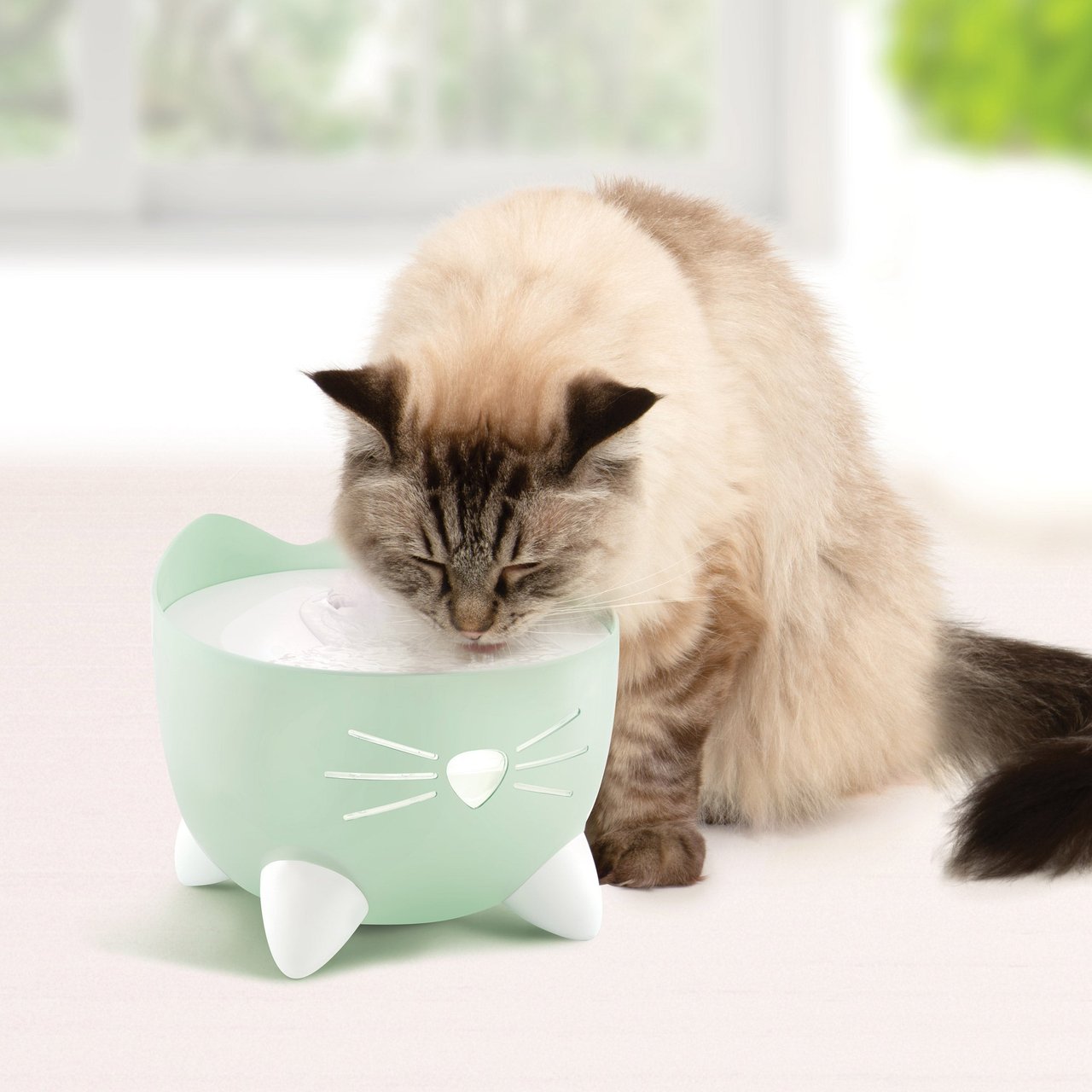 CATIT PIXI CAT WATER FOUNTAIN KIT GREEN - Image 1