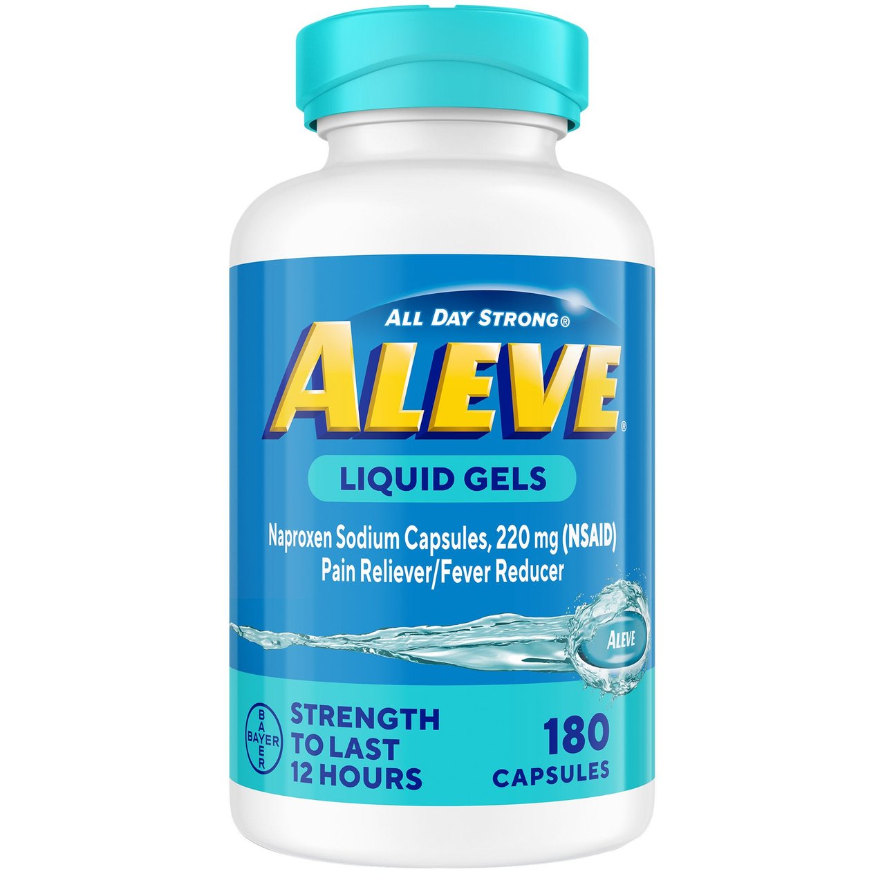 Aleve 220mg Liquid Gels 180 Count - Image 1