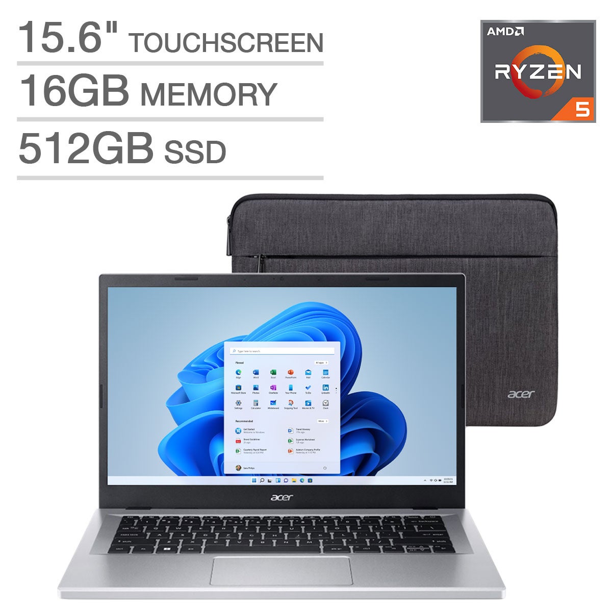 Acer Aspire 3 15.6" Touchscreen Laptop - Image 1