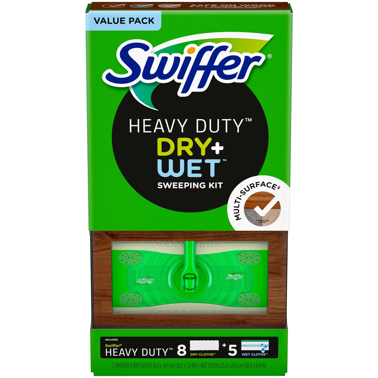 Swiffer Sweeper HD Starter Kit - 8 Dry + 5 Wet