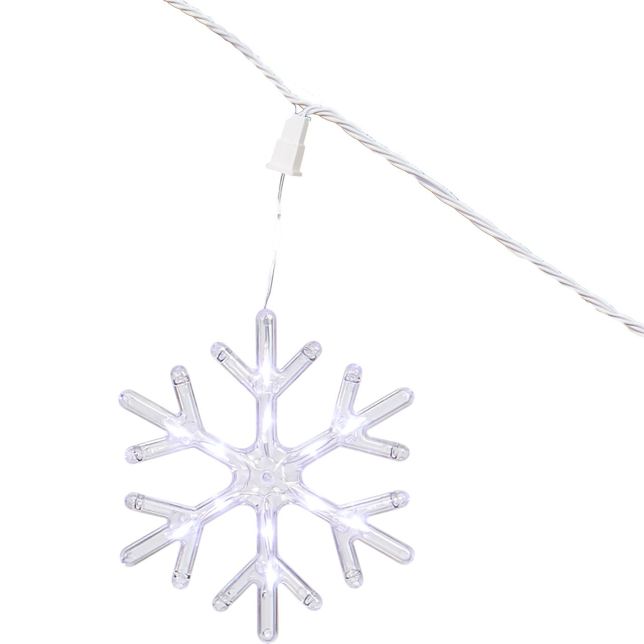 18' Snowflakes with 16 LED Lights - Image 1