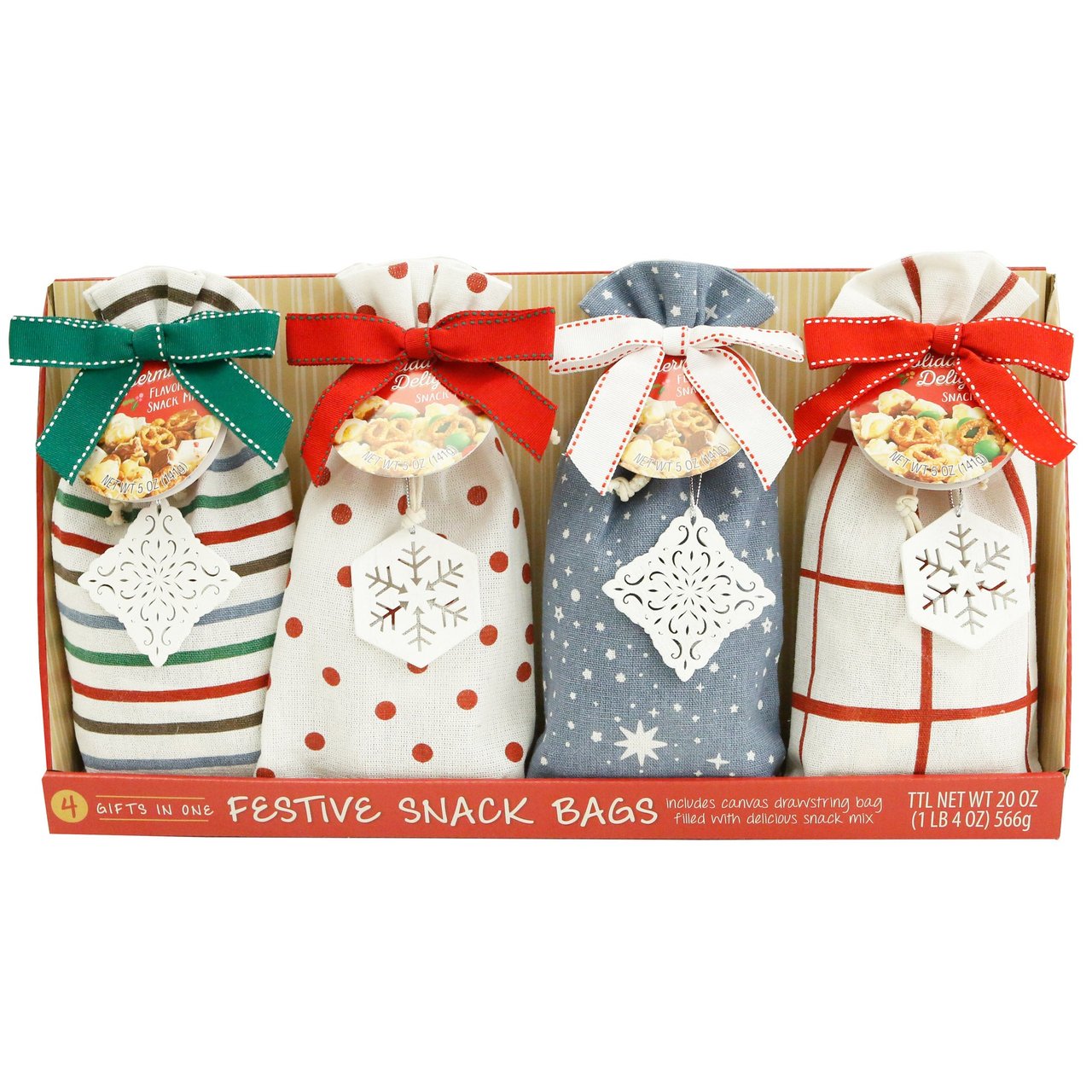 Holiday Fun Snack Mix Break-Apart, 20 oz, 4-Pack - Image 1