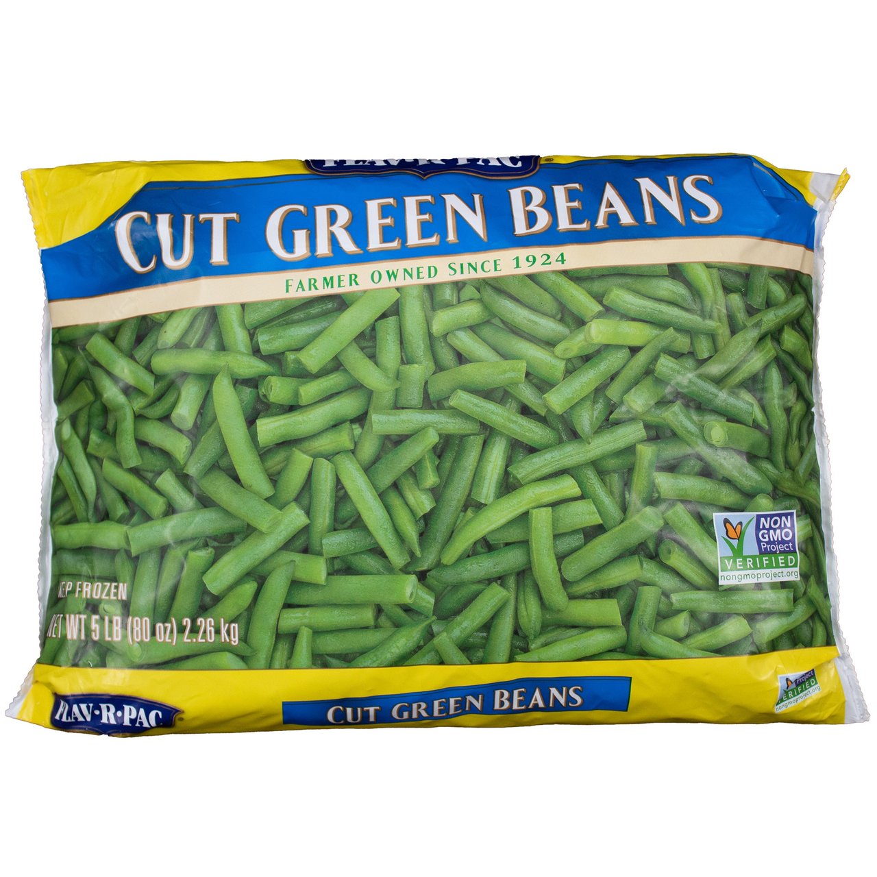 Flav-R-Pac Cut Green Beans, 5 lb - Image 1