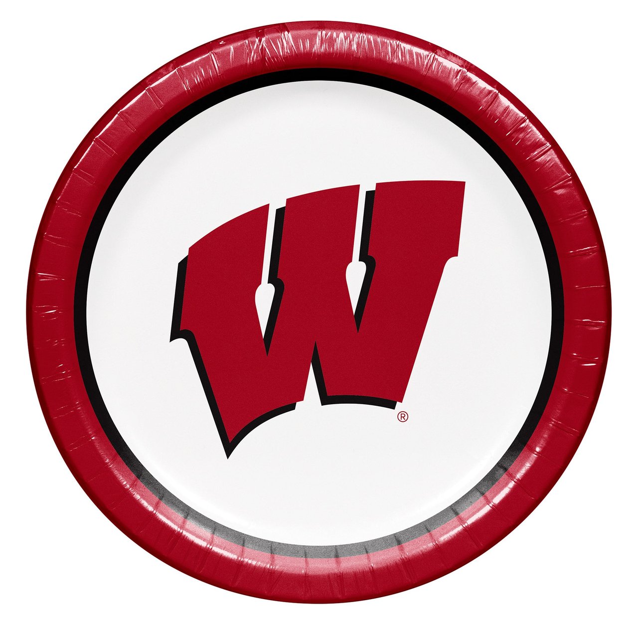 Hoffmaster 10" University of Wisconsin Paper Plates, 100 Count