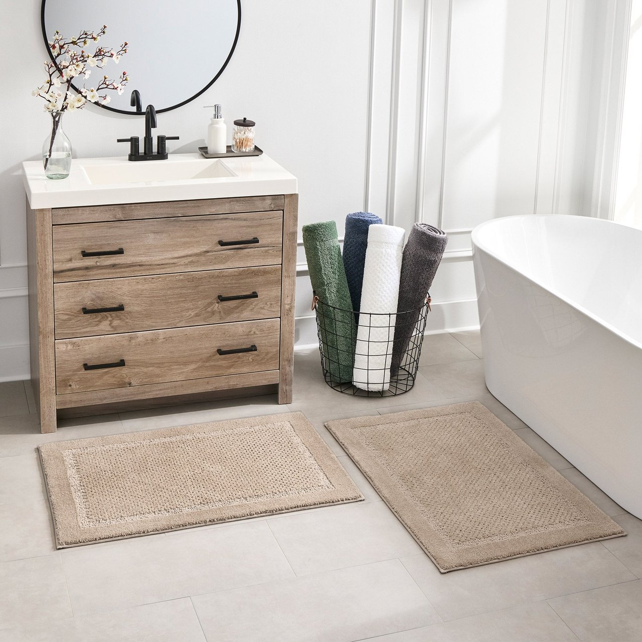 Purely Indulgent Everyday Bath Mat, Assorted Colors - Image 1