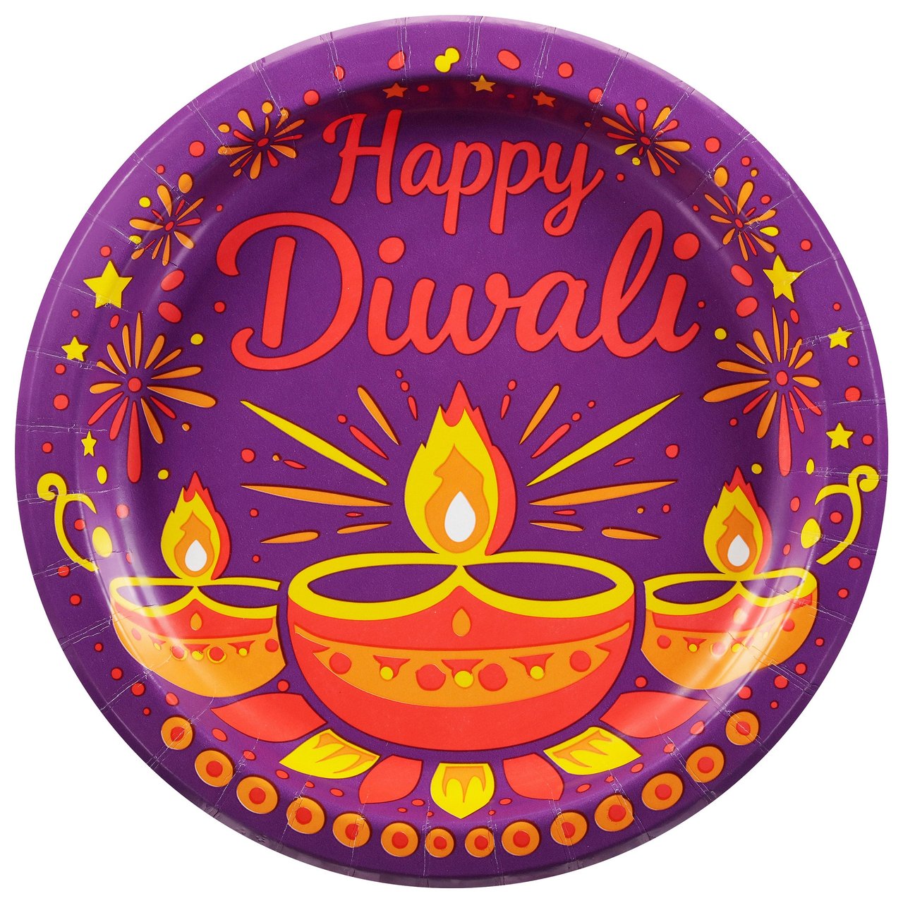 PIZAZZ DIWALI PLATES 10"/100 COUNT - Image 1