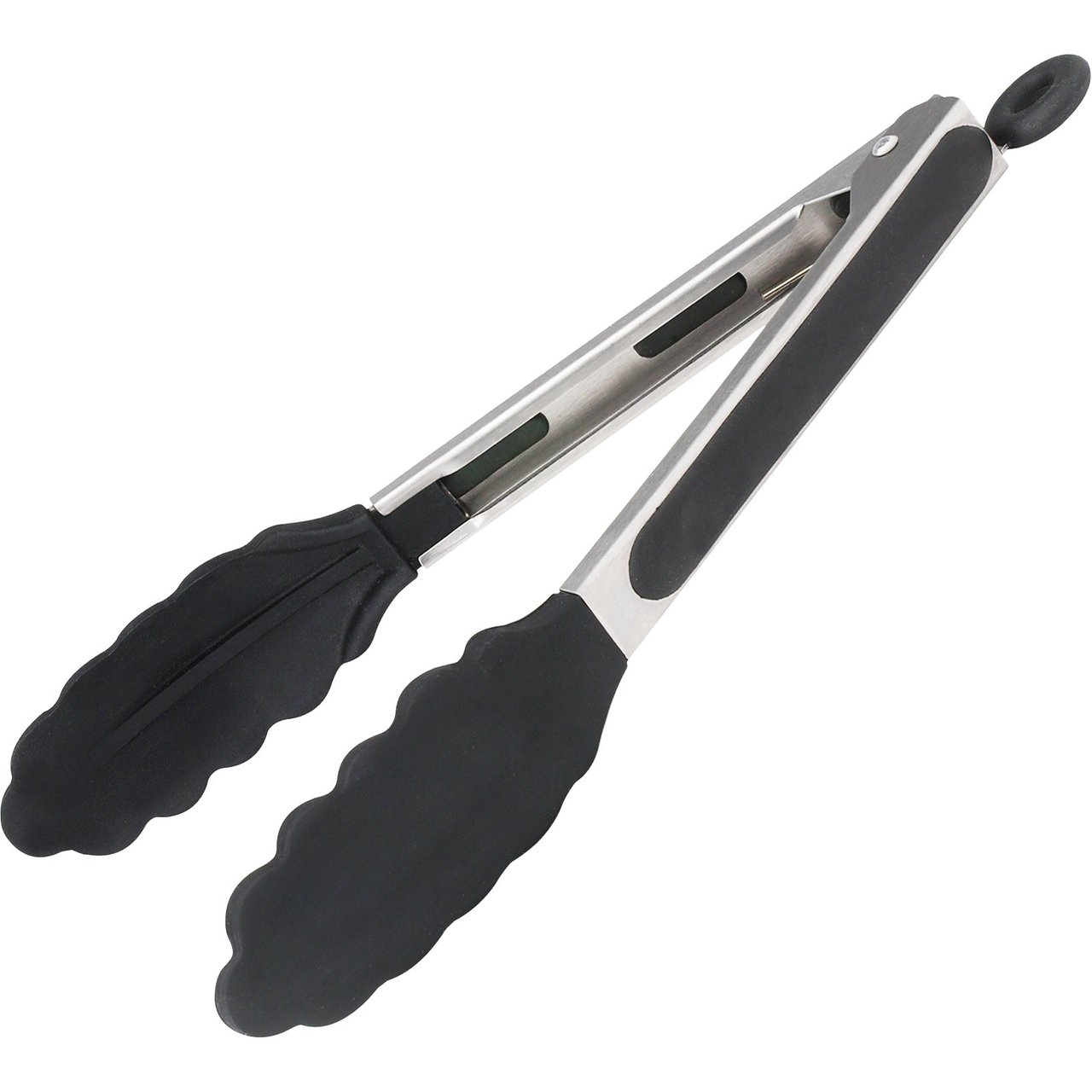 Winco 9" Non-Slip Locking Utility Tongs, Stainless Steel, 4-Pack - Image 1