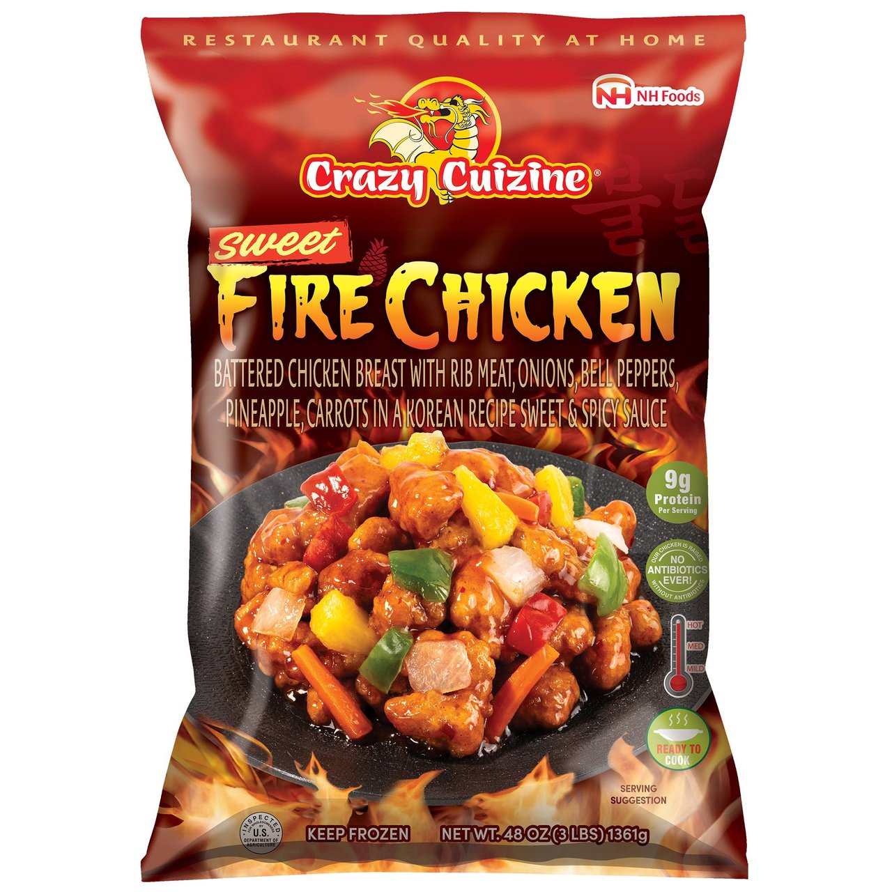 CRAZY CUISINE FIRE CHICKEN 48 OZ - Image 1