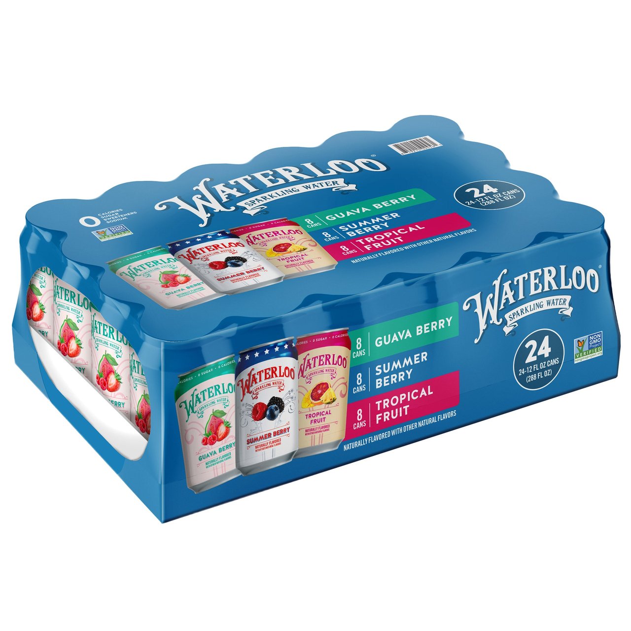 WATERLOO SPARKLING VARIETY PACK 24 CT / 12 OZ - Image 1