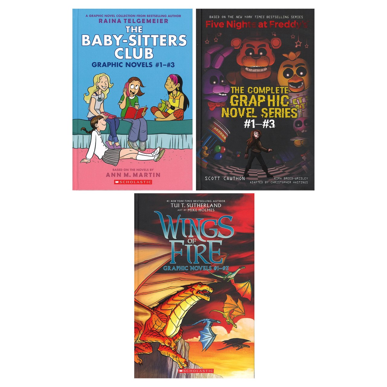 Scholastic Graphic Novel Collections, Assorted Titles - 3-Book Bundle ...