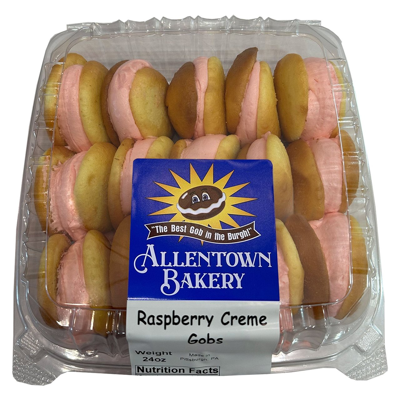 Allentown Bakery Raspberry Creme Gobs 24 oz (1.5 lbs) - Image 1