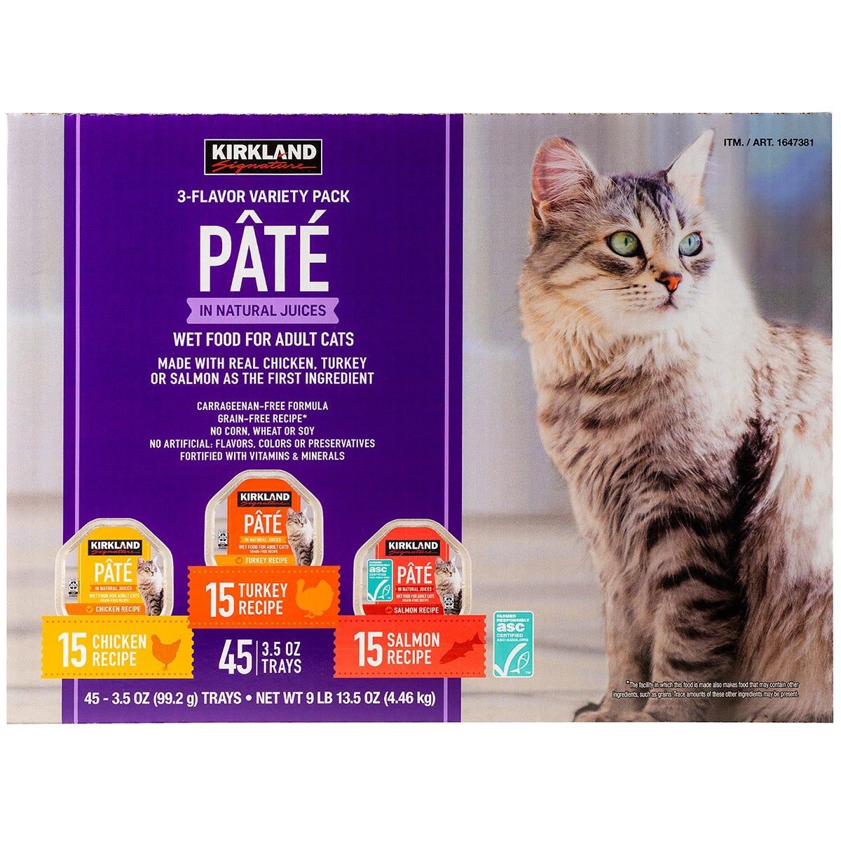 Kirkland Signature Variety Wet Cat Food 45 / 3.5 oz - Image 1