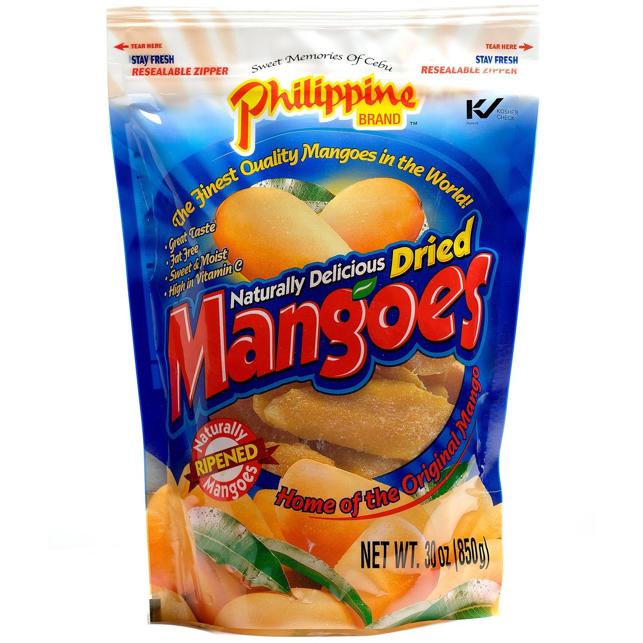Philippine Brand Dried Mangoes, 30 Ounces - Image 1