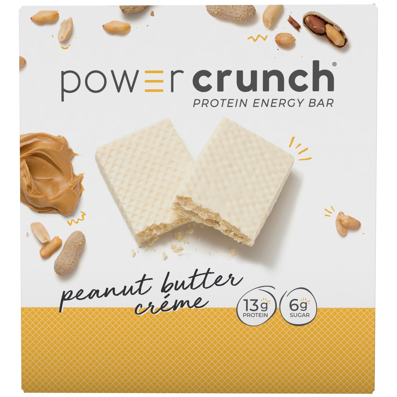 Power Crunch Peanut Butter Creme Protein Energy Bar, 1.4 oz, 12-Count - Image 1