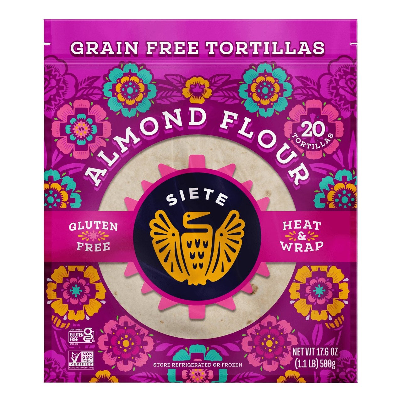 Siete Almond Flour Tortilla 20 Count 17.5 Ounces - Image 1