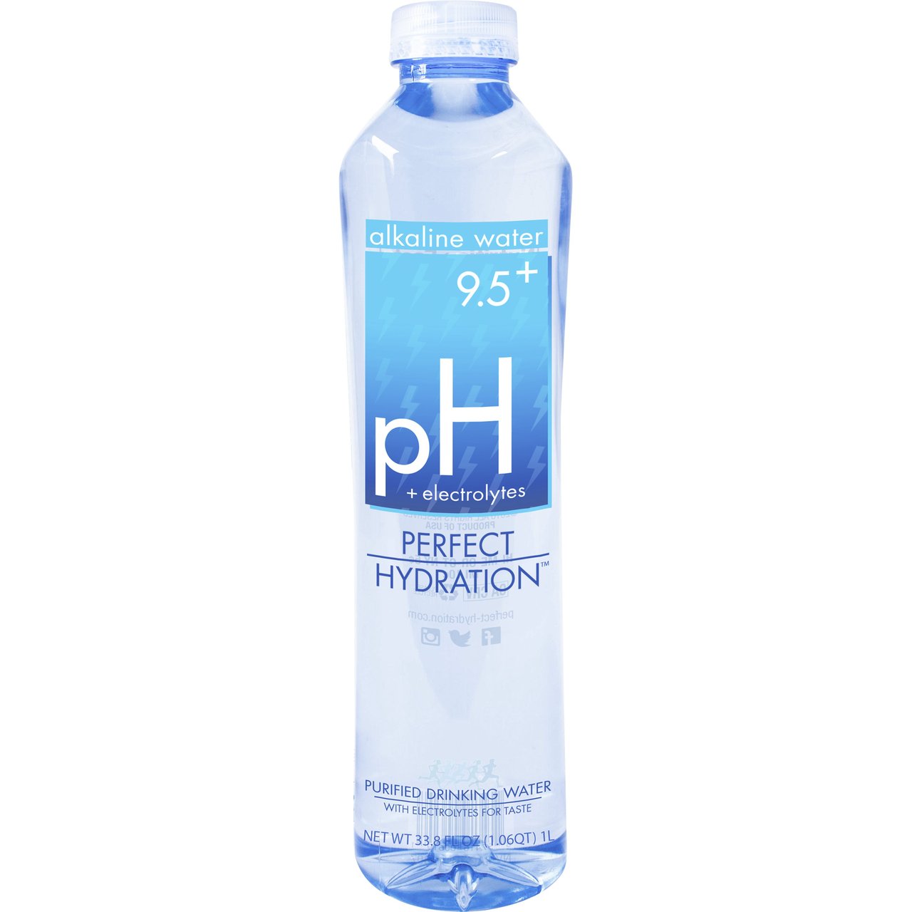 Perfect Hydration 9.5+ pH Alkaline Water, 12-Pack, 1 Liter - Image 1