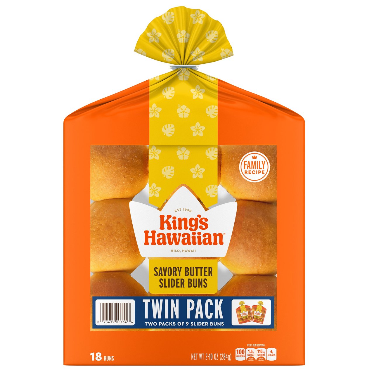 King's Hawaiian Savory Butter Slider Buns, 18 CT / 20 oz - Image 1
