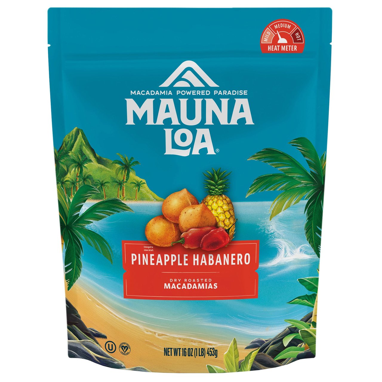 MAUNA LOA PINEAPPLE HABANERO MACADAMIAS 16 OUNCES - Image 1
