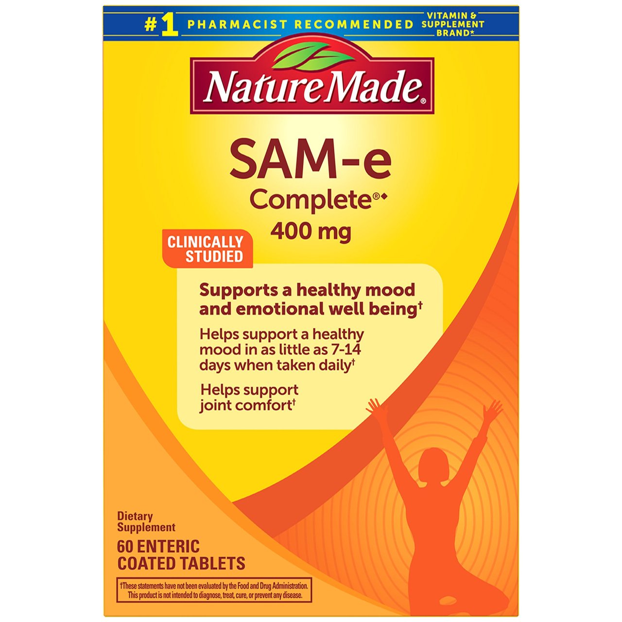 Nature Made SAM-e Complete 400 mg, 60 Count - Image 1