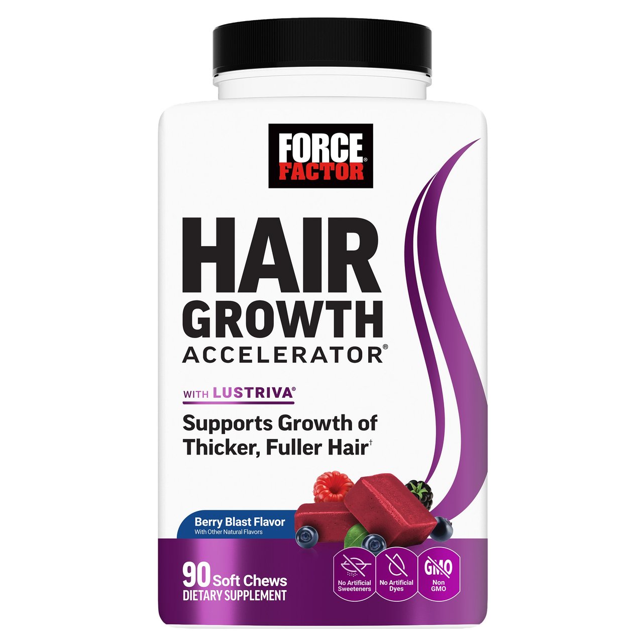 Force Factor Hair Growth Accelerator Soft Chews, 90 CT - Image 1