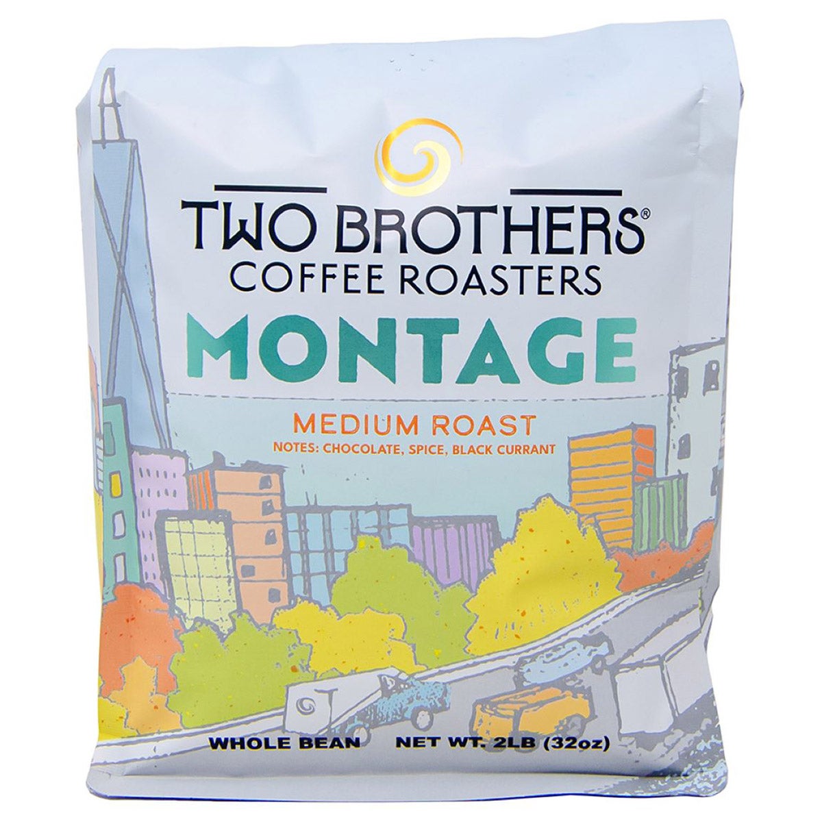 Two Brothers Coffee Montage Roasted 2 Pound Bag - Image 1