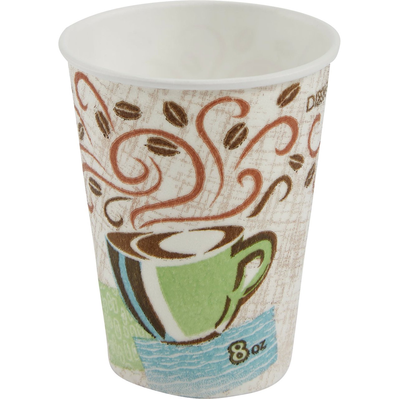 Dixie Perfect Touch 8 oz Hot Cups, 1,000 Count - Image 1