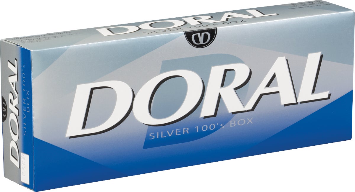 Doral Silver 100s Box Cigarettes
