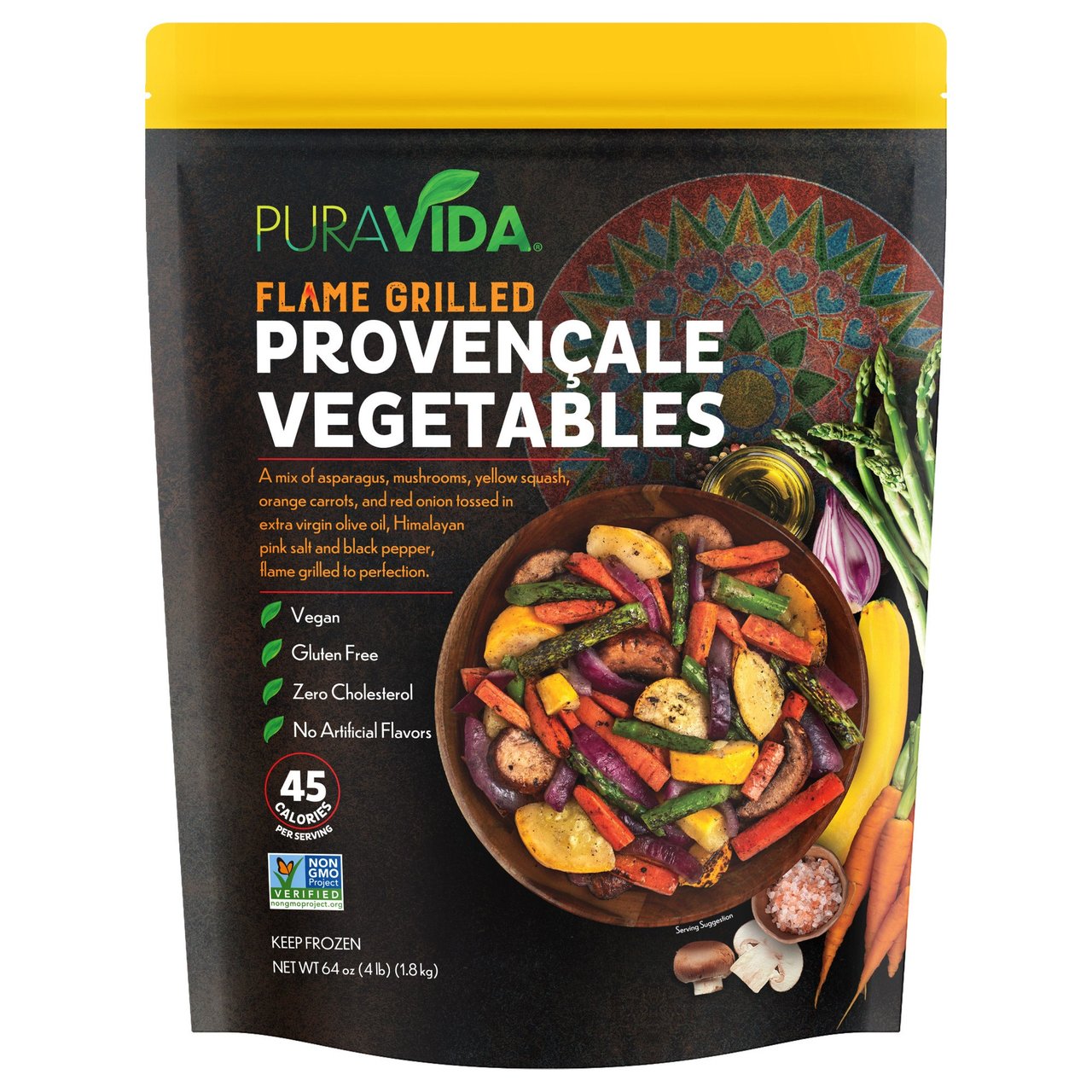 PuraVida Provençale Vegetables Flame Grilled 4 Pounds - Image 1