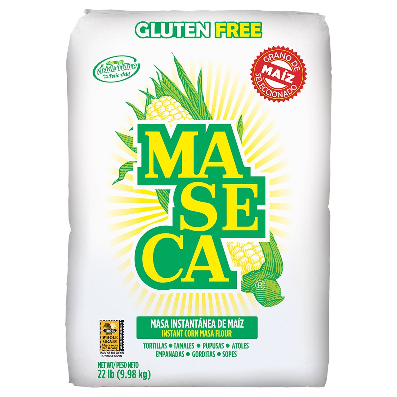 Maseca White Corn Flour, 22 Pound Bag - Image 1