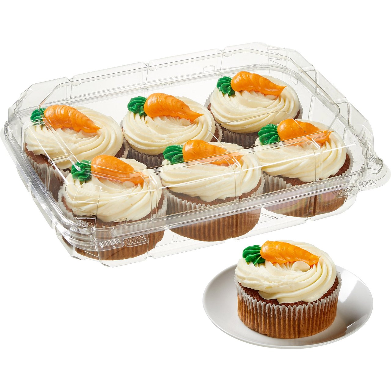 Mini Carrot Cakes with Cream Cheese Icing, 6 Pack - Image 1