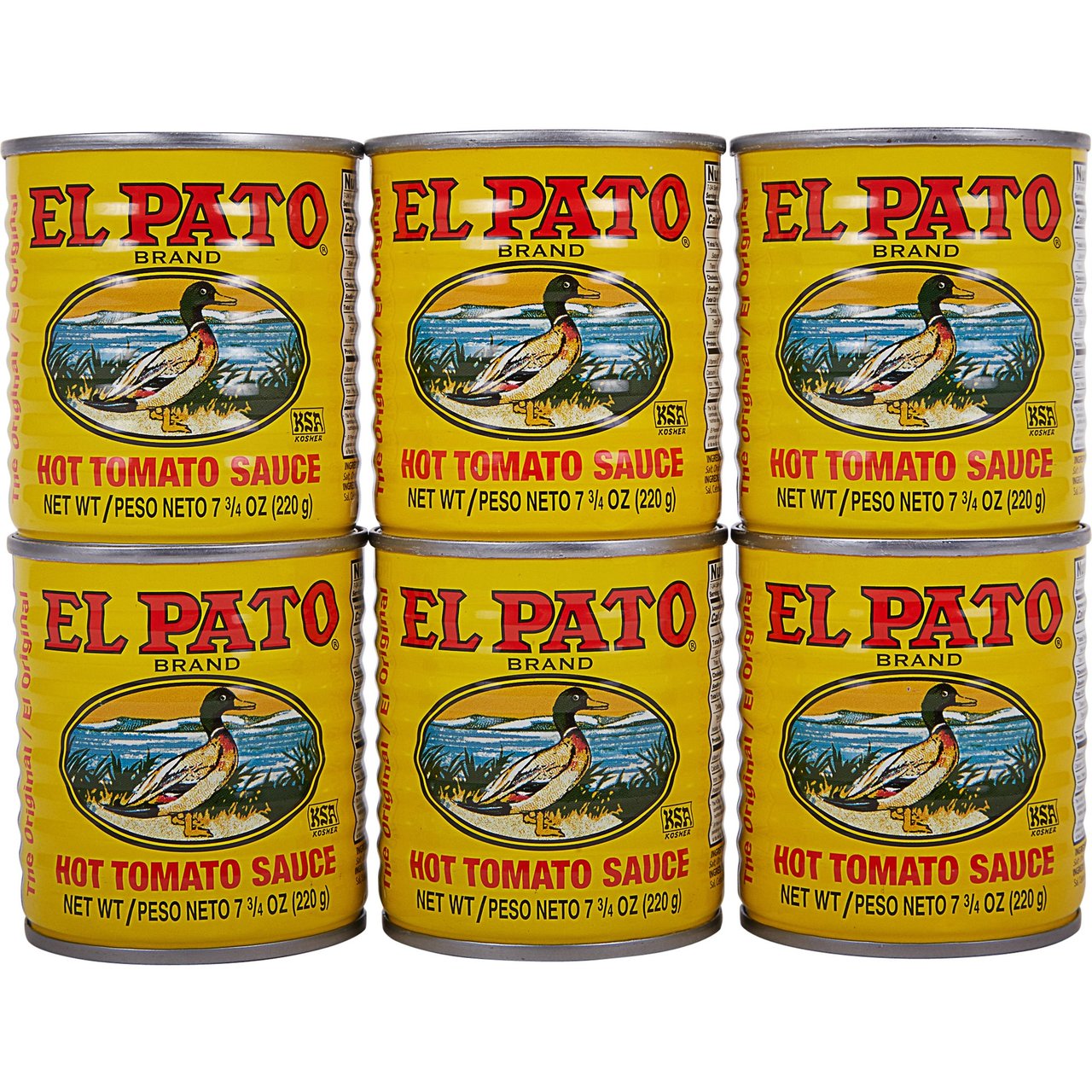 El Pato Hot Tomato Sauce 6 Pack 7.75 Ounces EA - Image 1