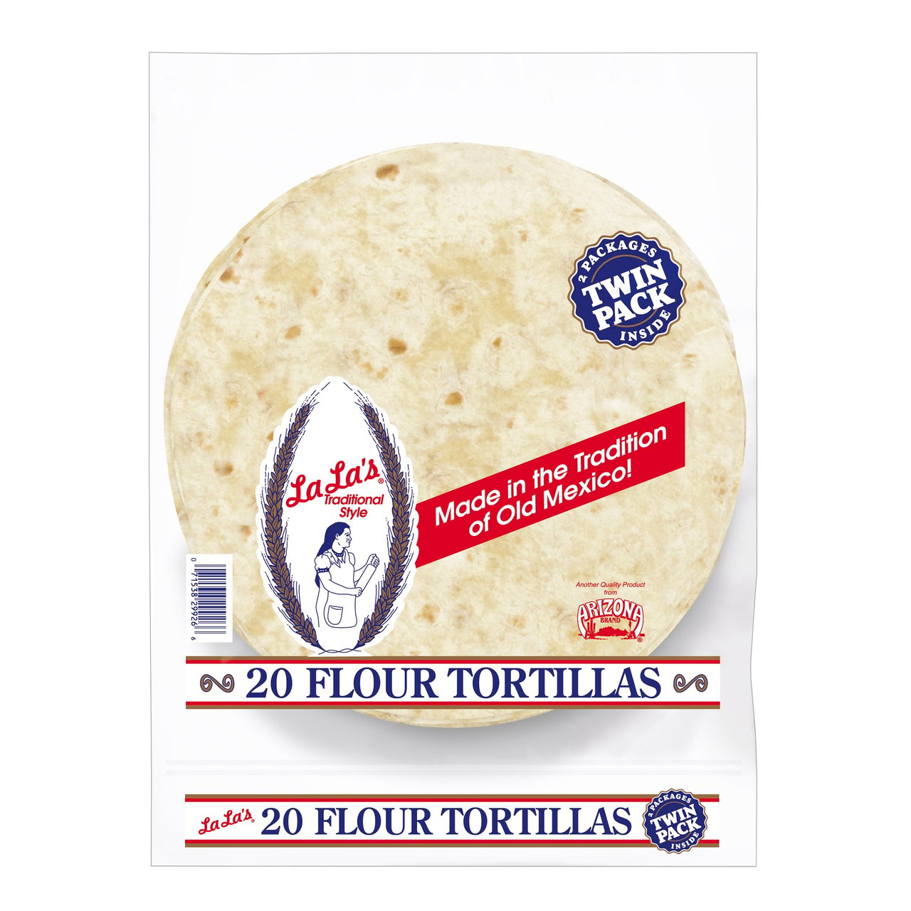LaLa's 10" Flour Tortillas, 20 Count, 48 oz - Image 1