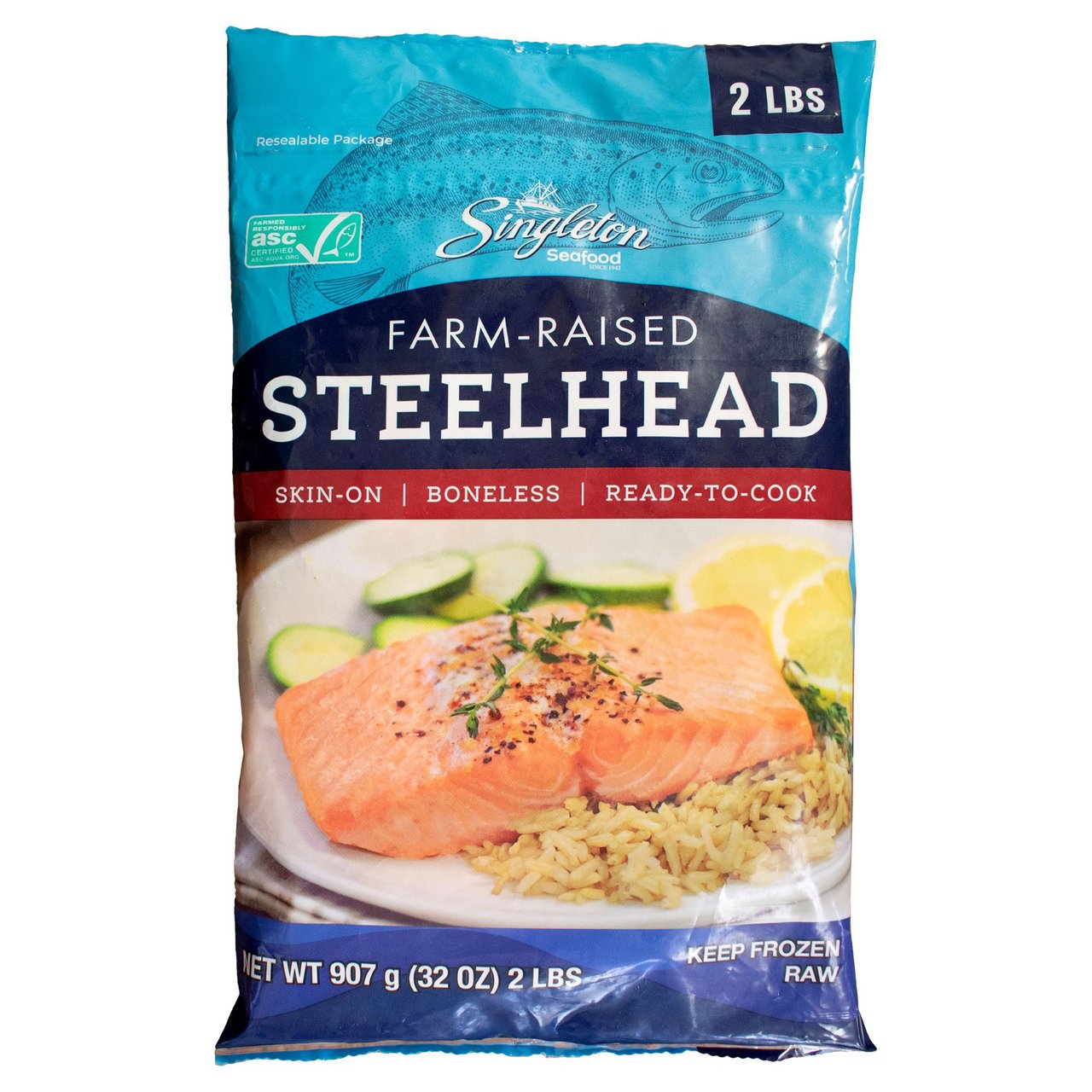 Singleton Farm Raised Steelhead 2 Pound Bag - Image 1