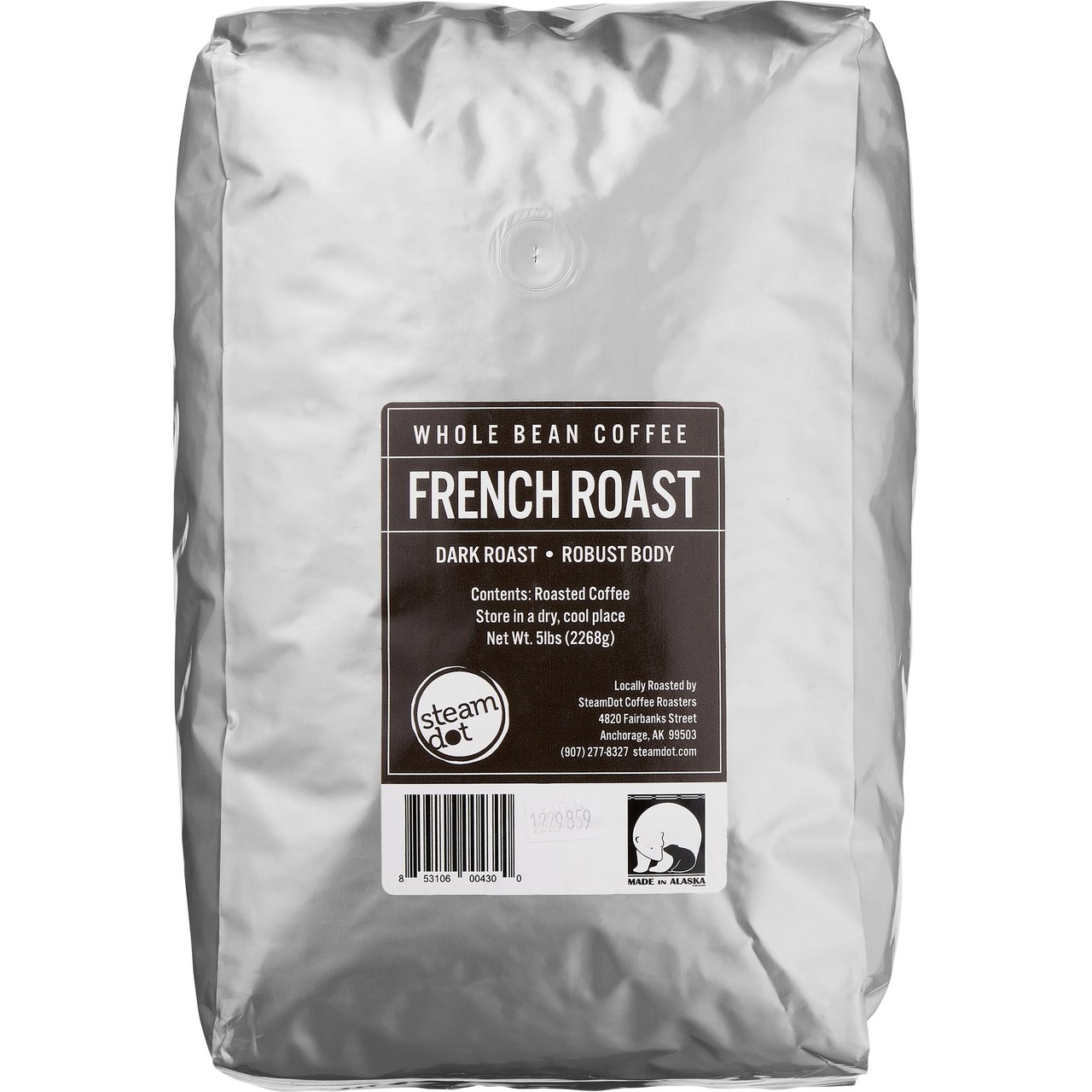SteamDot French Roast 5 lbs Whole Bean - Image 1