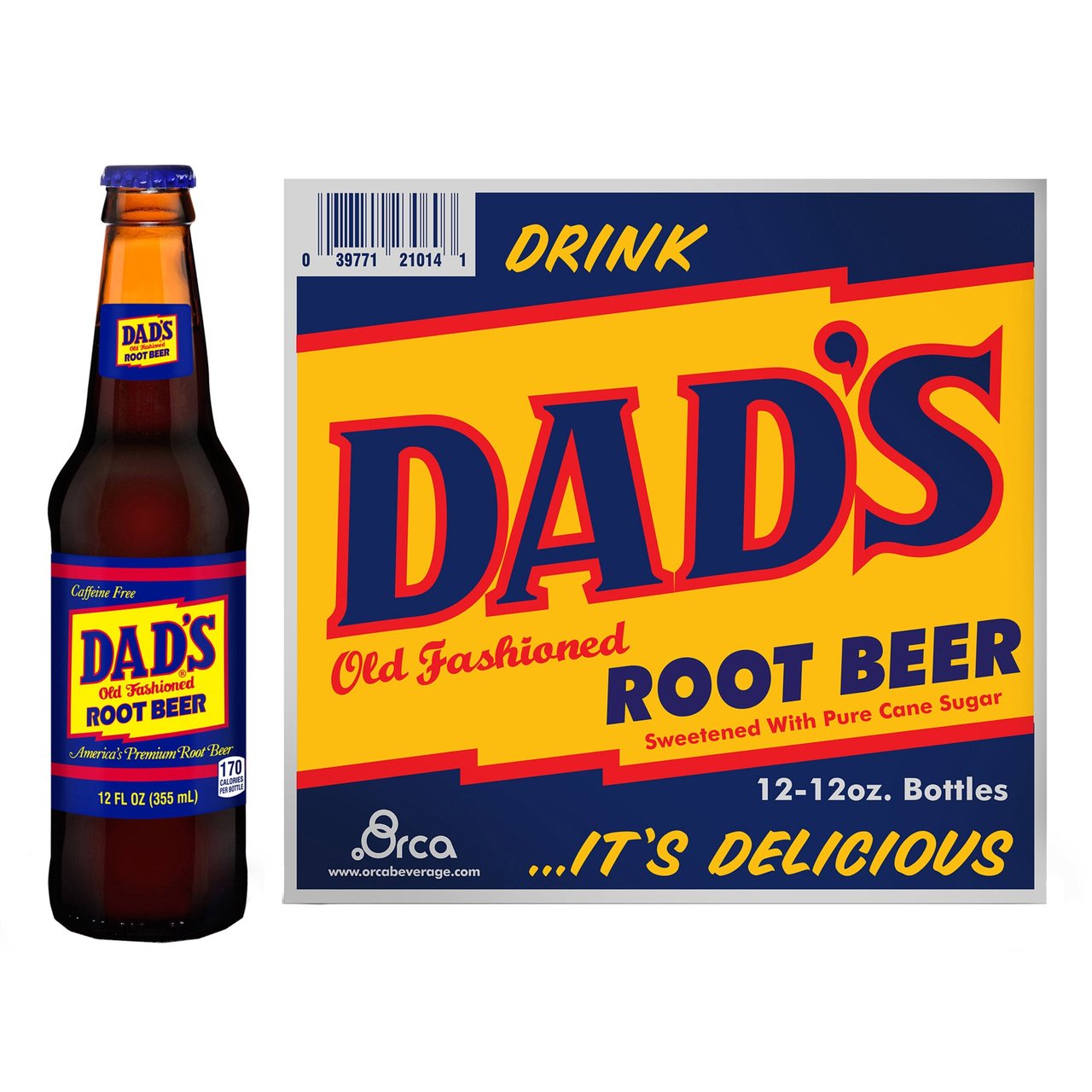 Dad's Old Fashioned Root Beer 12/12 oz Bottles - Image 1