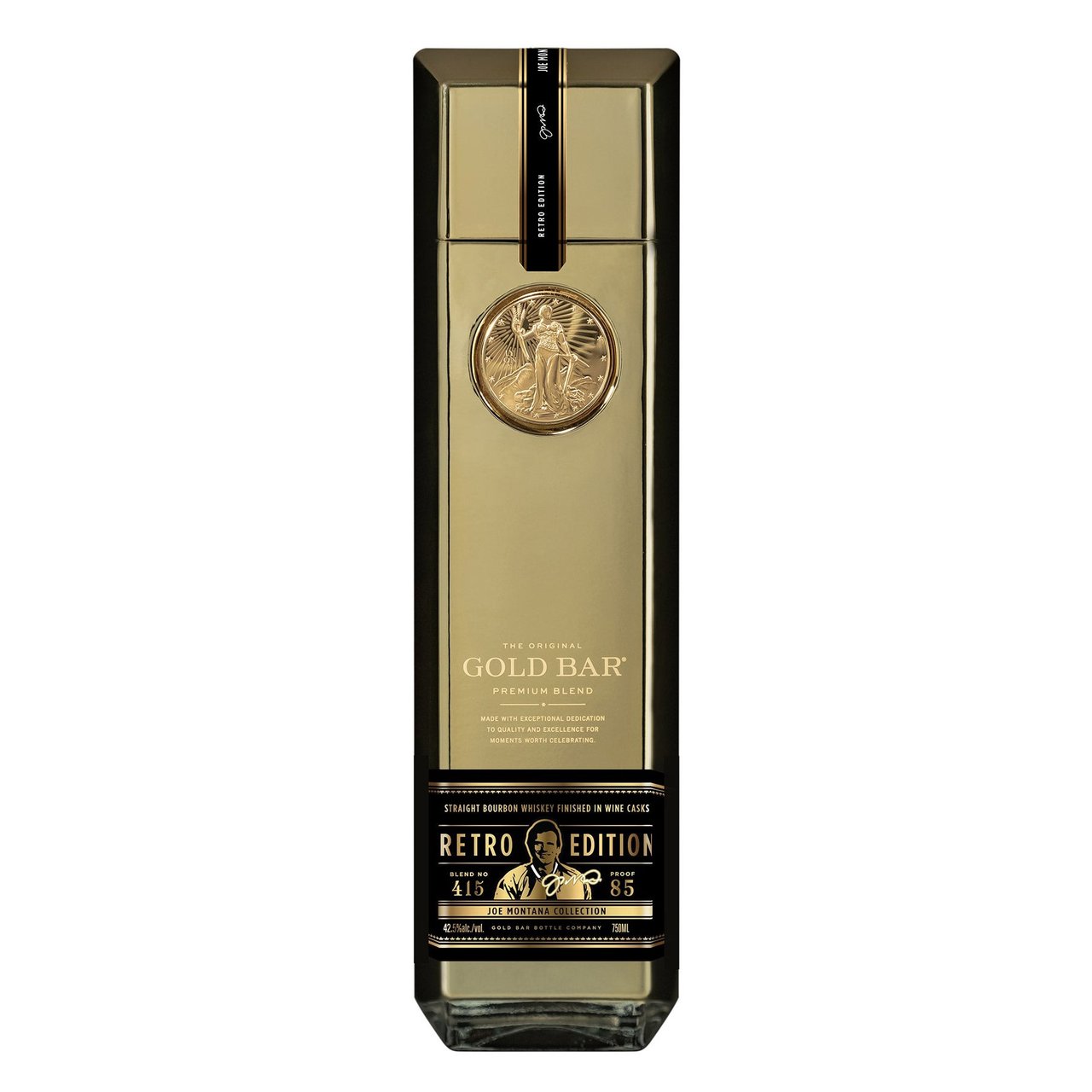 Gold Bar Whiskey Joe Montana Retro Edition San Francisco 750ML - Image 1