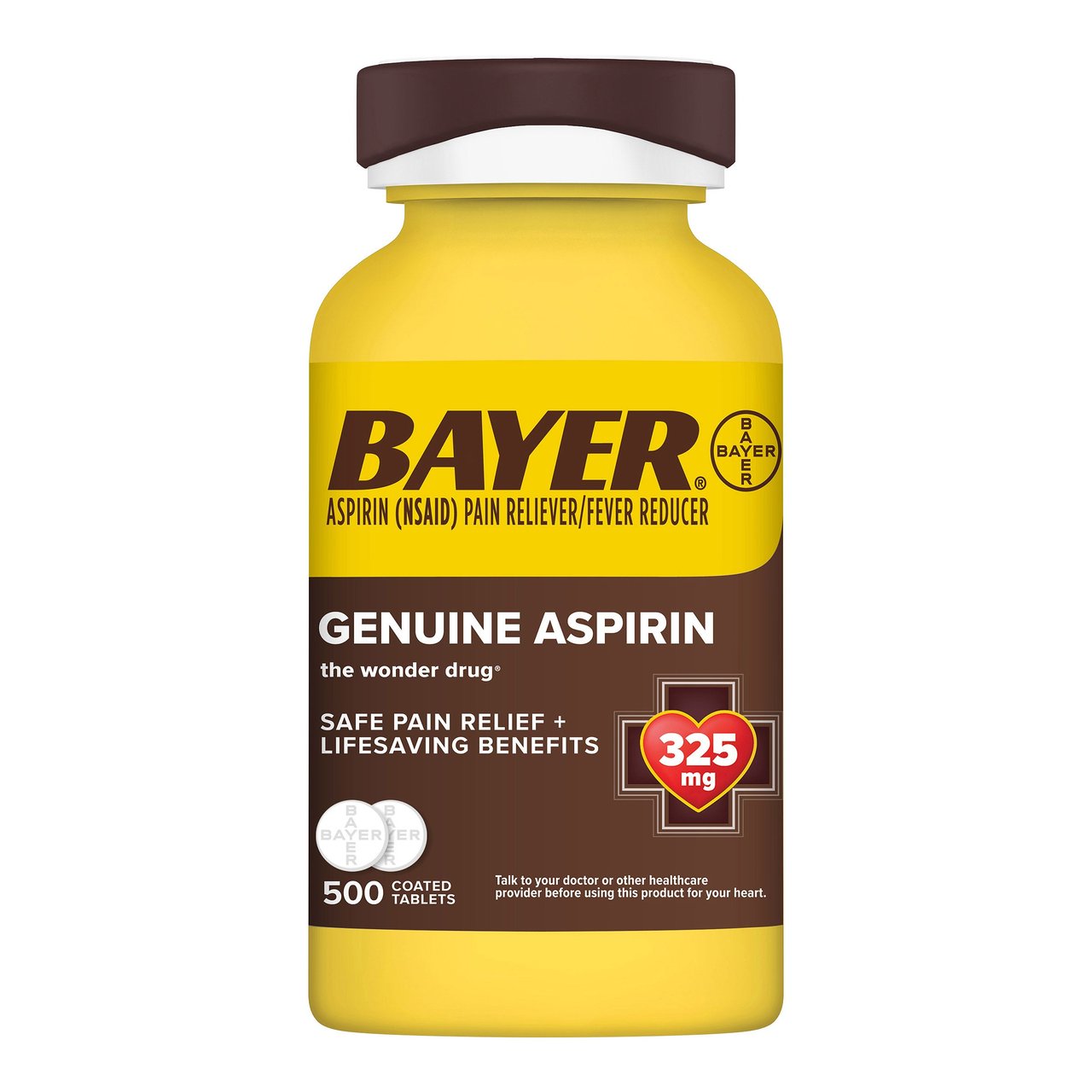 Bayer Aspirin Tablet 325mg 500 Count - Image 1