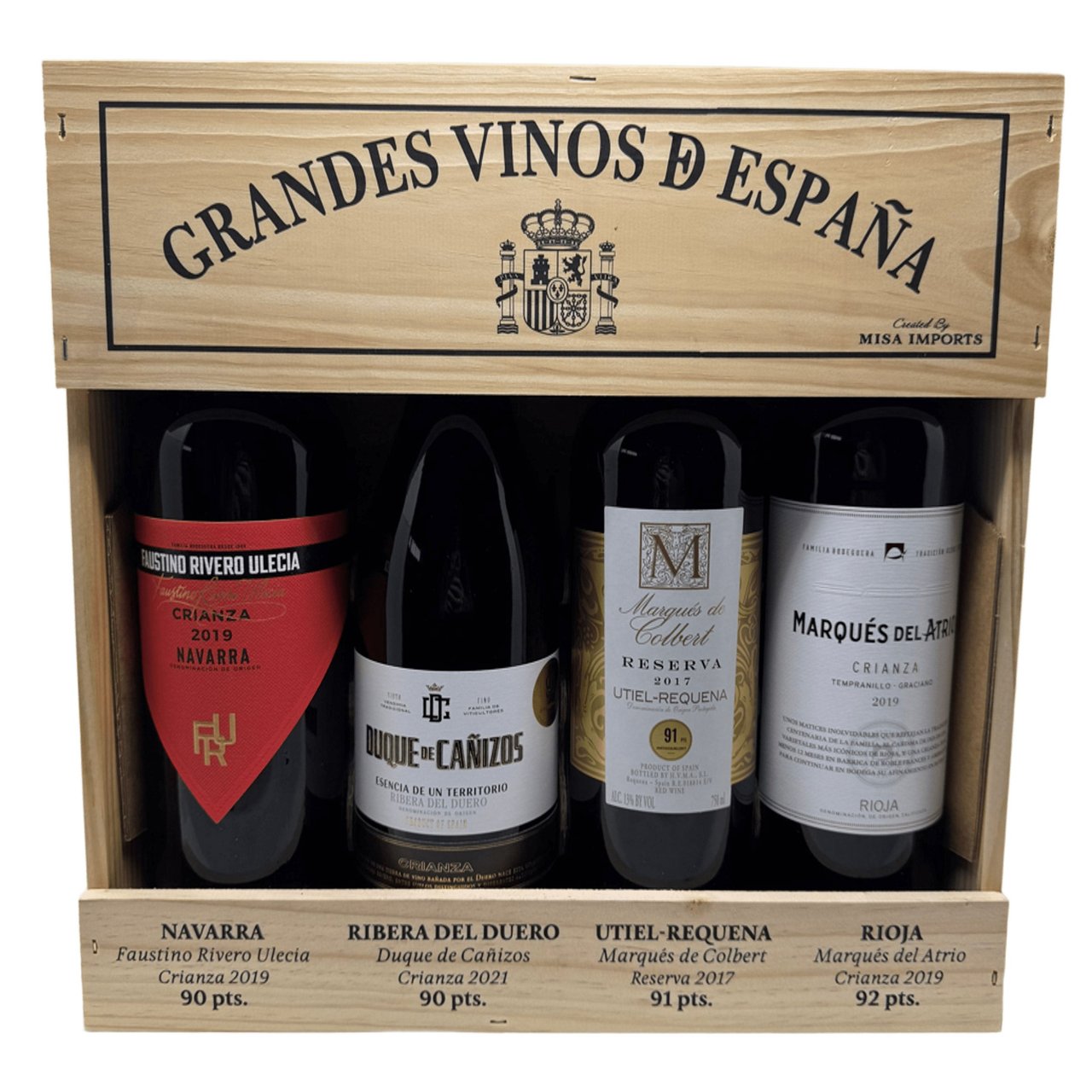 Grandes Vinos de España Gift Set Spain 4-750 ML